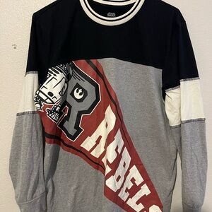 Disney Parks Star Wars 77' Rebel Alliance Long Sleeve Sweatshirt Adult Size M